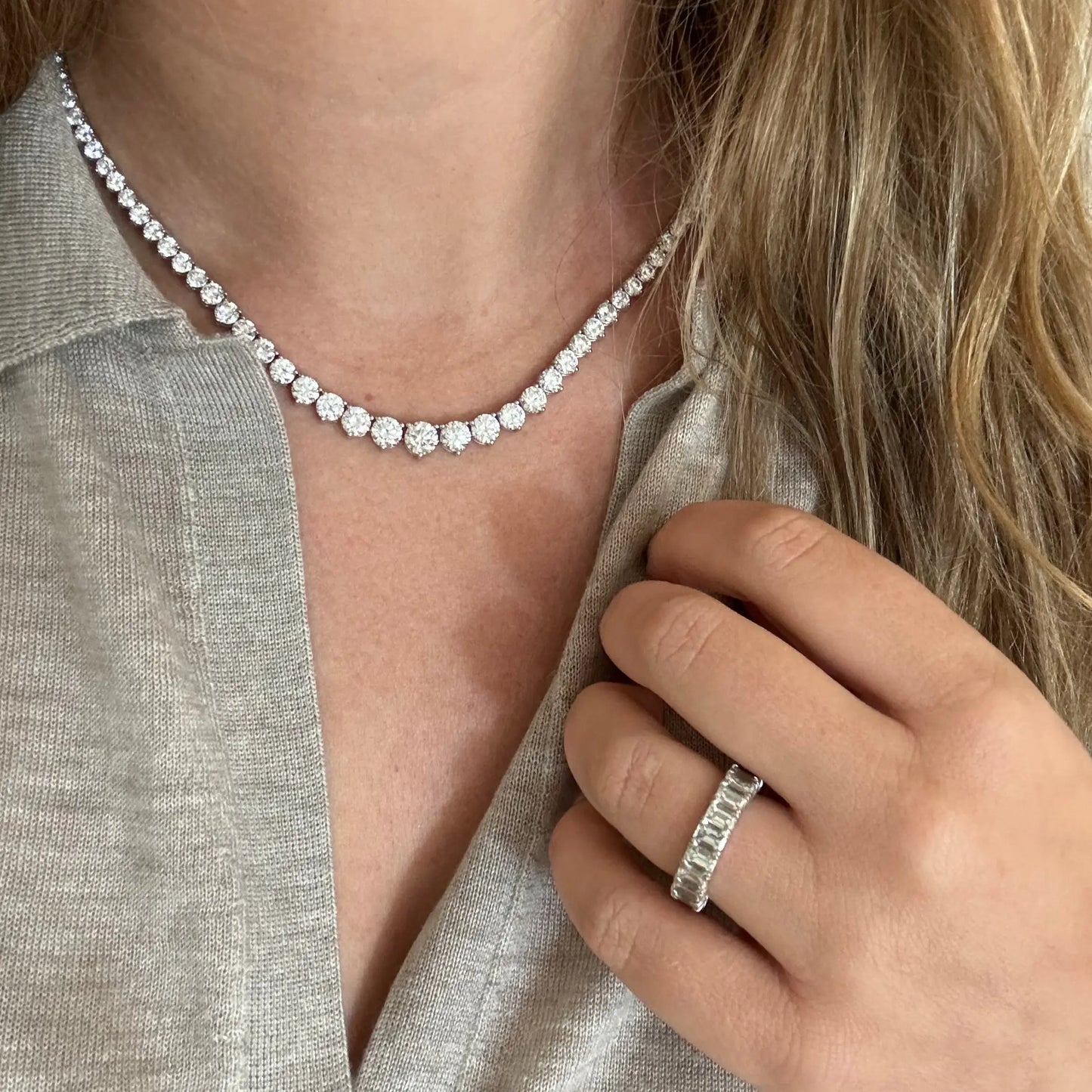 Graduated Riviera Necklace