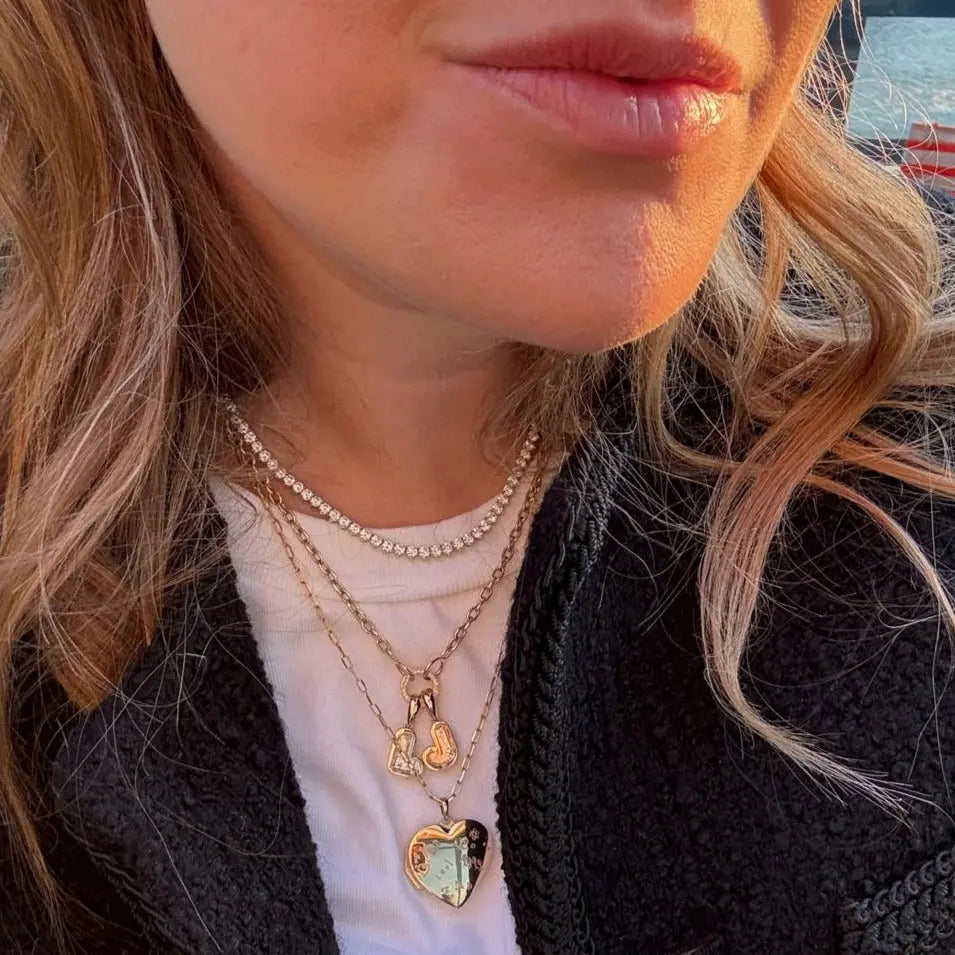 3 Prong Diamond Tennis Necklace