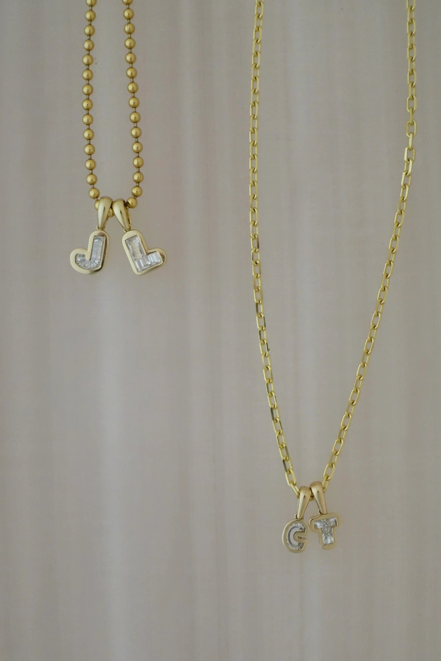 Diamond Initial Pendant