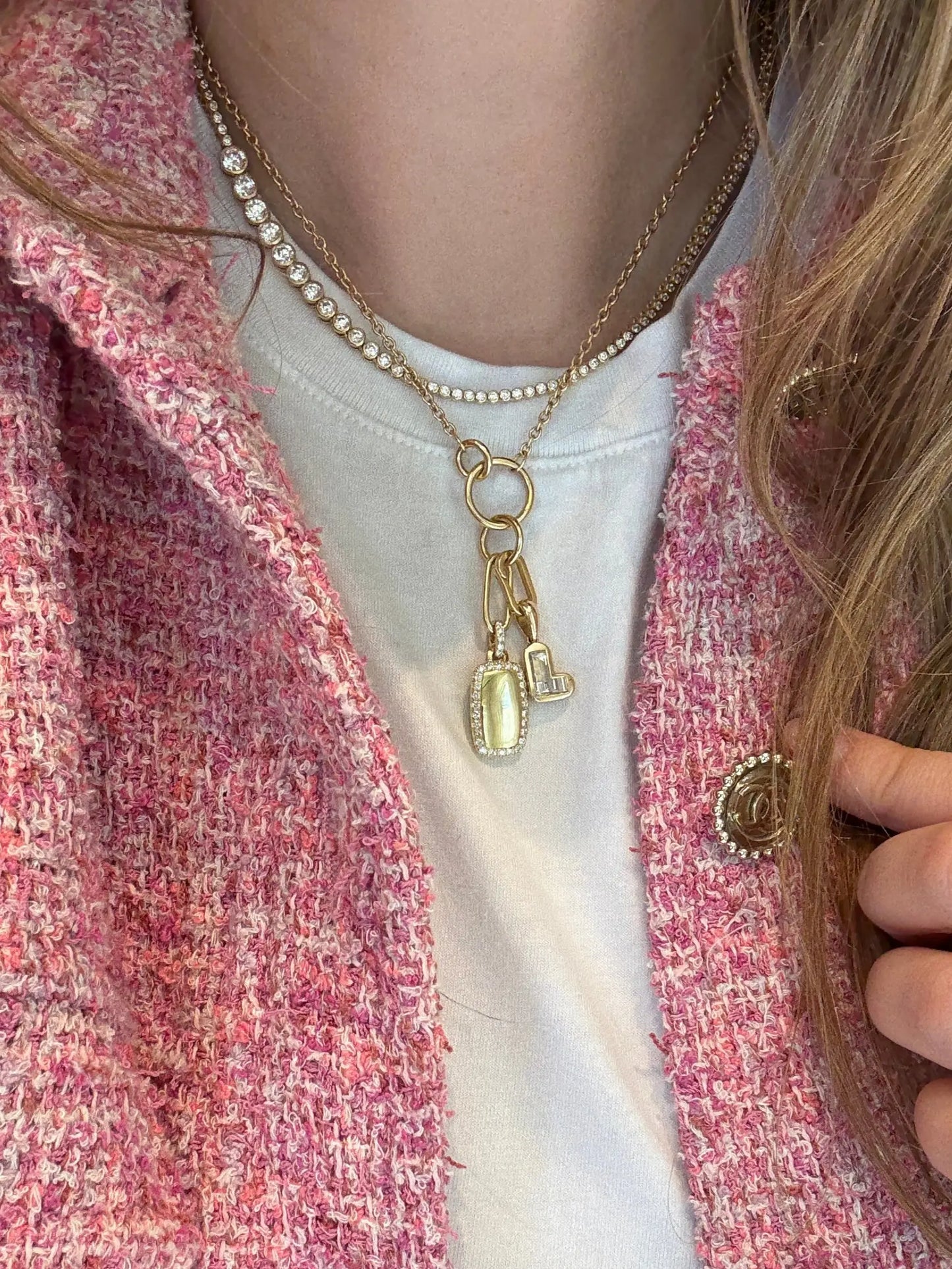 Diamond Initial Pendant