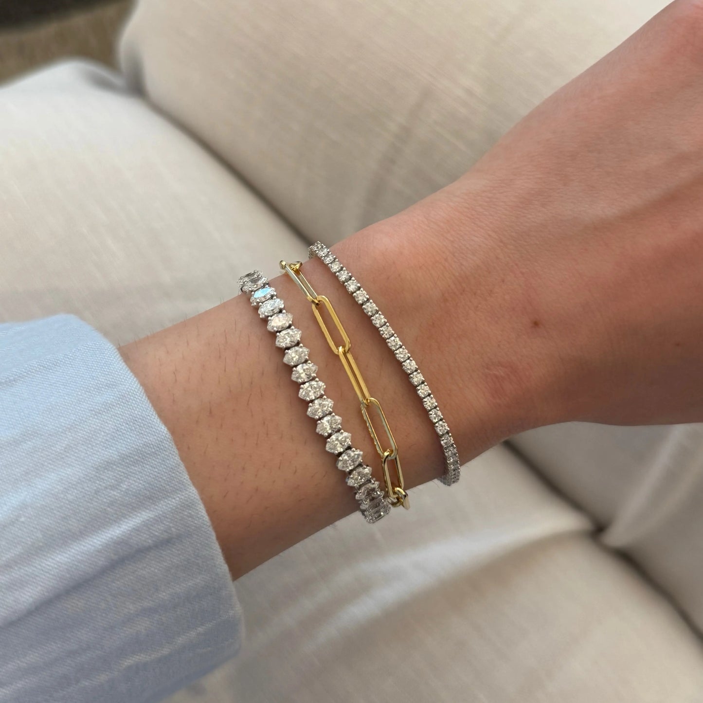 Marquise Tennis Bracelet