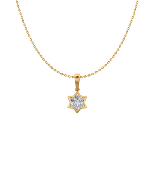 Star of David in Bezel Pendant