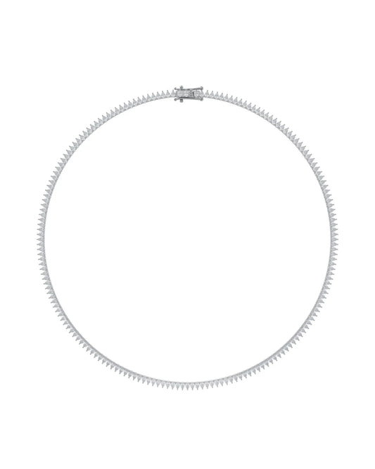 Small Diamond Pear Tennis Necklace