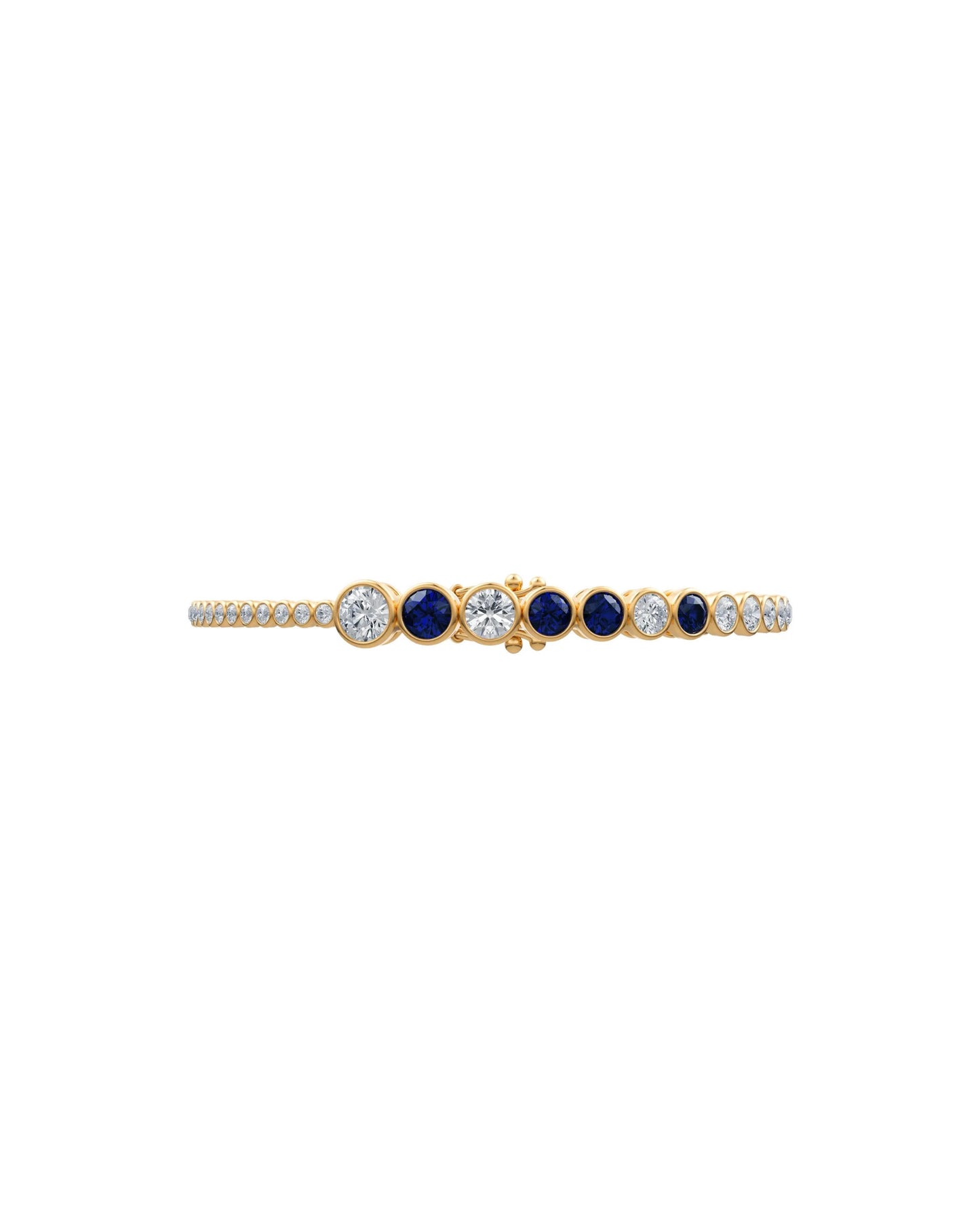 Celeste | Graduated Bezel Set Tennis Bracelet
