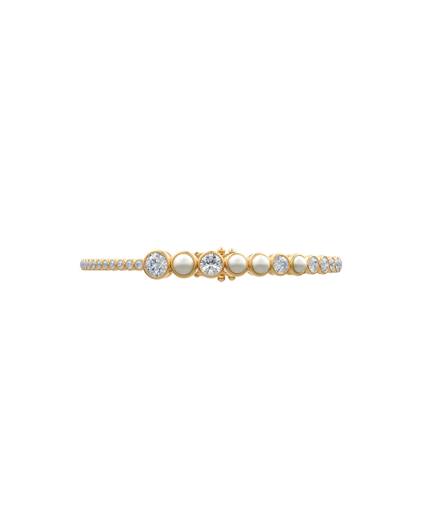 Celeste | Graduated Bezel Set Tennis Bracelet
